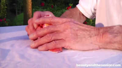 Harmonious beauty's senior citizens dirt