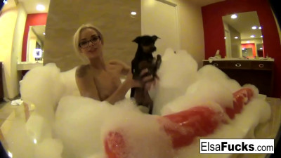 Blonde smut with cunning Elsa Jean from PUBA