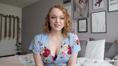 Heavenly nymphet's masturbation action