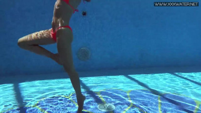 Stylish Mary Kalisy at poolside smut