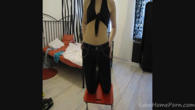 Mysterious beauty at clothed xxx