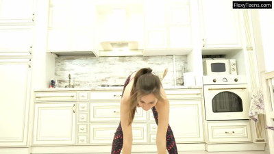 Fiancée's floor exercise scene